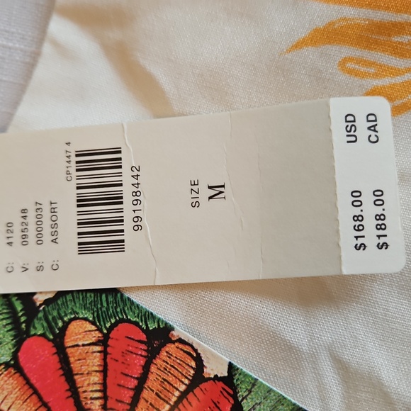 Farm Rio x Anthropologie White And Floral Midi Slip Skirt - Picture 5 of 6